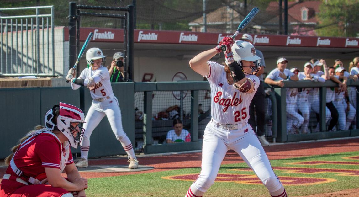 Stephens, pictured, knocked in five runs off two home runs on Senior Day. (Sydney Amero / Heights Staff)