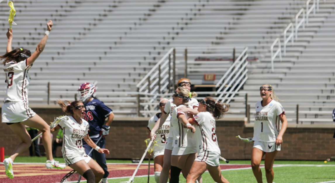 Emma LoPinto’s first-half hat trick helped cement the Eagles’ early lead. (Sarah Fleming / Heights Editor) 