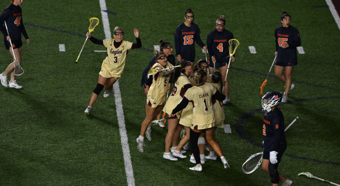 The Eagles beat No. 1 Syracuse in their season finale last year, setting them on their way to a national championship win over Northwestern. (Paul Criado / Heights Staff)